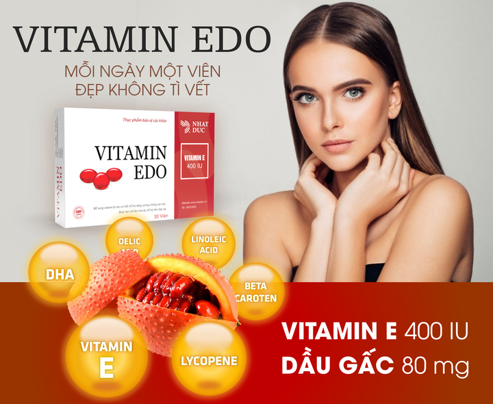 Vitamin EDO - Mỗi ngày một viên, đẹp không tì vết